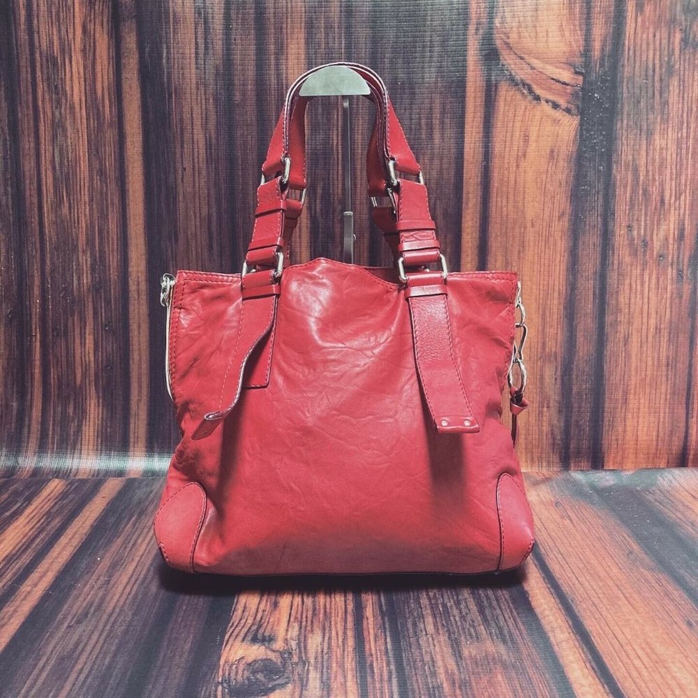 Chloe Patsy Lambskin Studded Tote - image 2